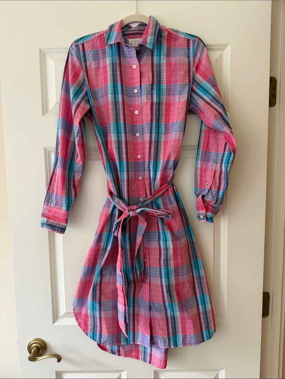J. Crew Madras Shirt Dress